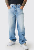 CAD CART ARTICLE #4546 Men's Baggy Rigid Double Waistband Jeans